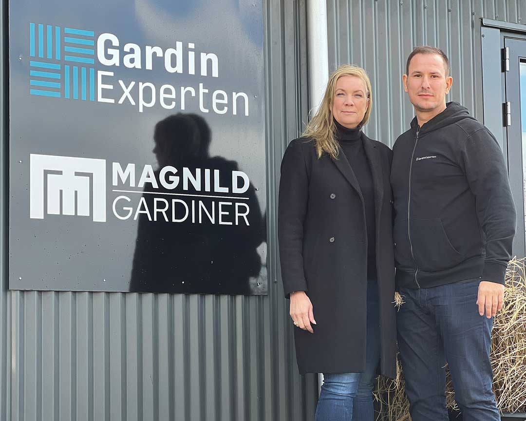 Der er sket meget siden vi i 2006 overtog GardinExpressen fortæller Heino Bull Bahne, der sammen med sin kone, Bettina Bull Bahne ejer og driver virksomheden Gardinexperten/Magnild Gardiner.